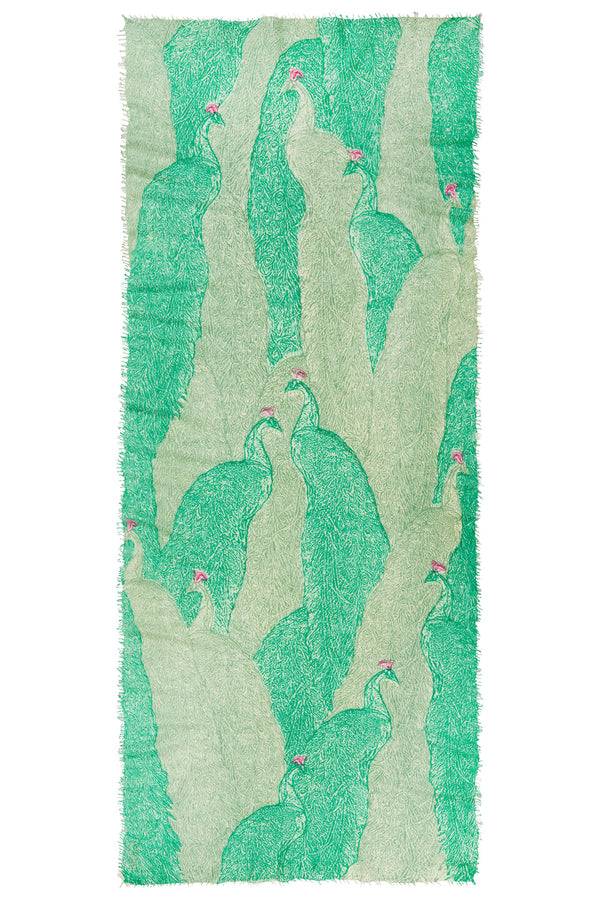 Pur Schoen Schal peacock grün Blitzangebot