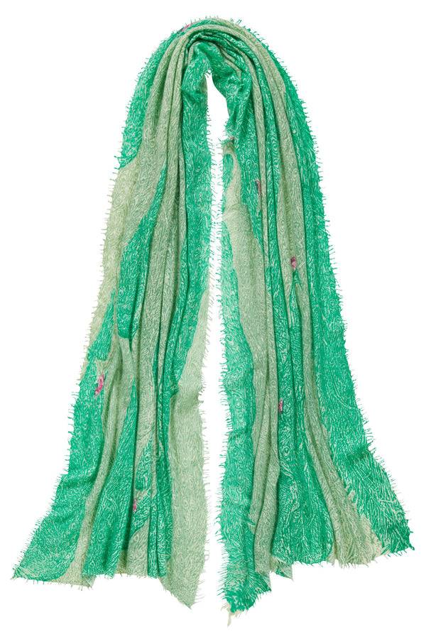 Pur Schoen Schal peacock grün Blitzangebot