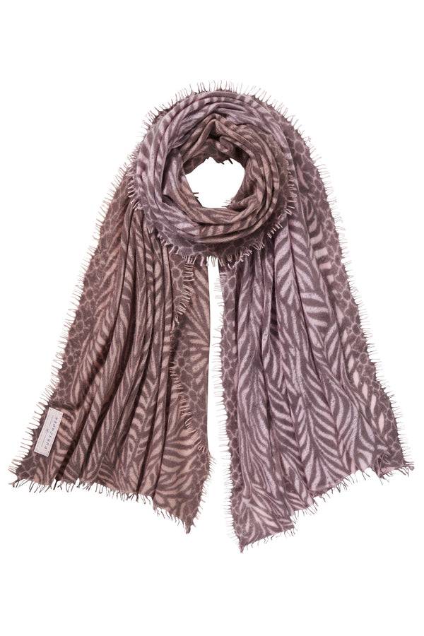 Pur Schoen Schal leafgarden multi nougat dark Super Rabatt