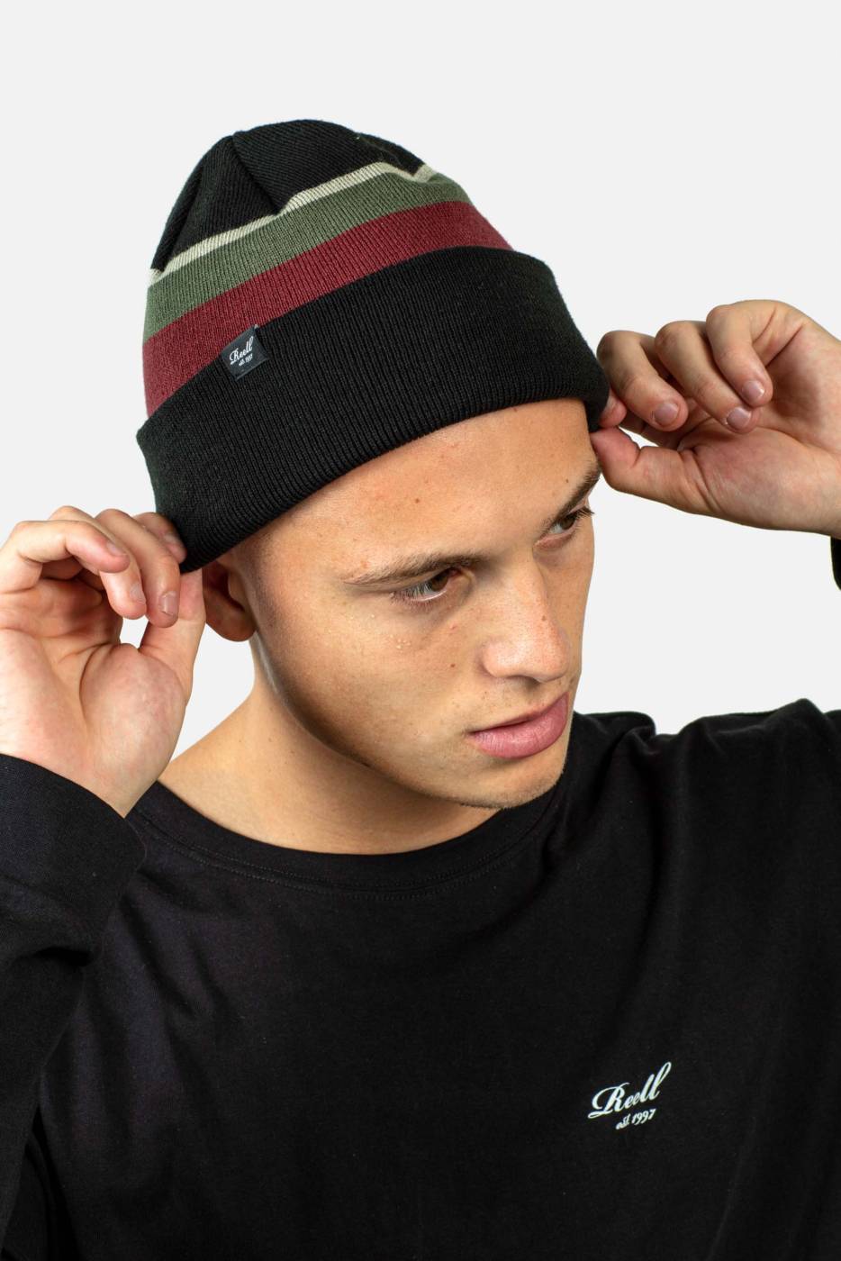 Reell Striped Beanie Outlet