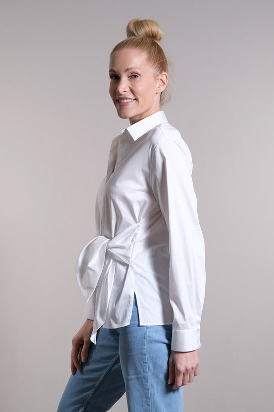 Soluzione Wickelbluse mit verdeckter KL Riesige Rabatte