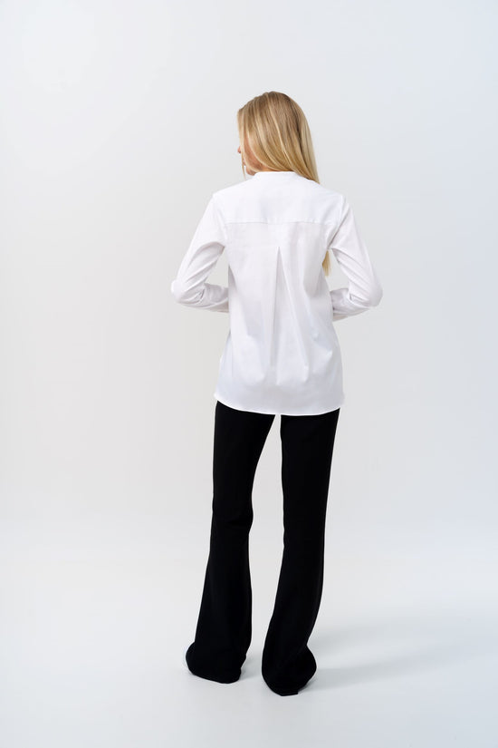 Soluzione Bluse mit Stehkragen Lucia Begrenzt auf 3 Tage