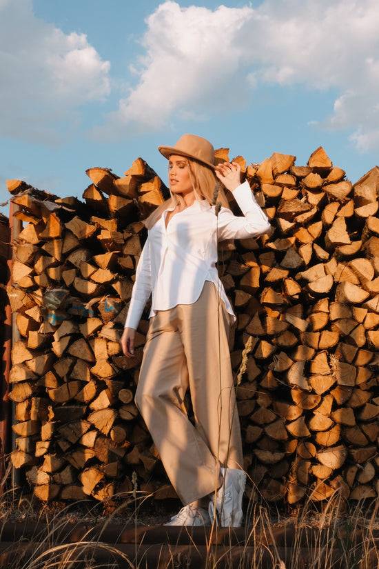 Soluzione Bluse mit Seitenschlitzen Felia Auslauf