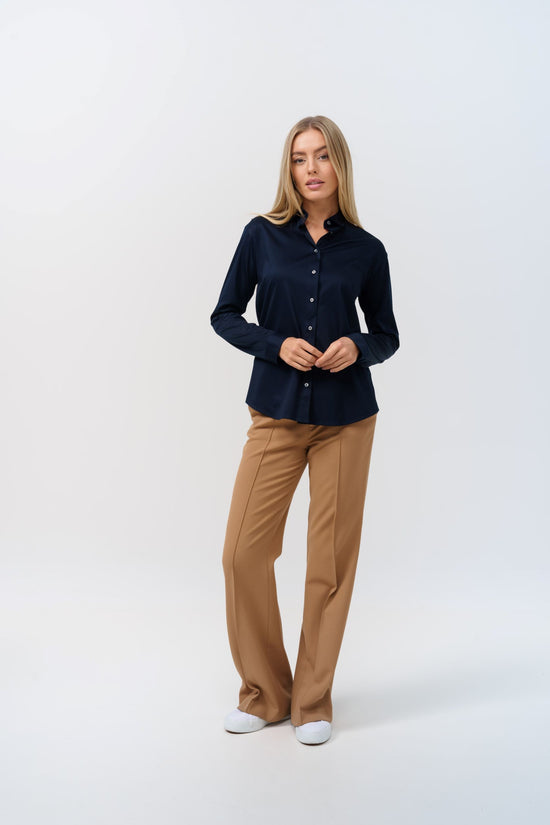 Soluzione Lockere Jerseybluse Lina Großer Ausverkauf