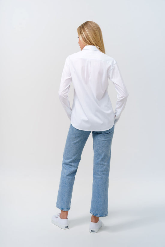 Soluzione Lockere Jerseybluse Lina Vierteljährliche Förderung