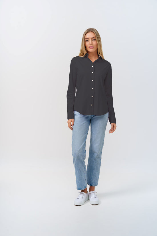 Soluzione Lockere Jerseybluse Lina Sonderangebot der Fabrik