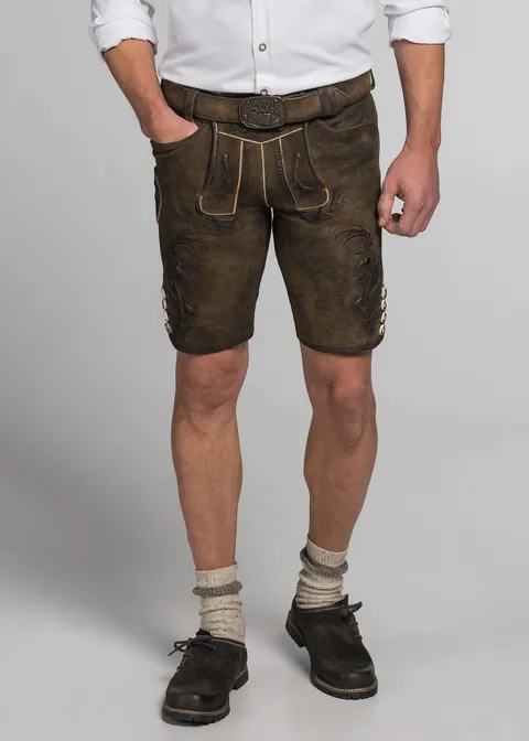 Spieth&Wensky Lederhose "Wolverine" 43cmArtikelnummer SW-390870-1601-6455 50% Rabatt für begrenzte Zeit