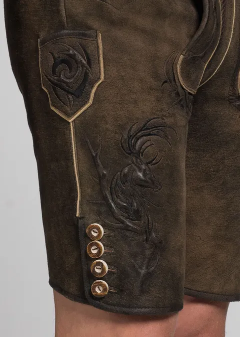 Spieth&Wensky Lederhose "Wolverine" 43cmArtikelnummer SW-390870-1601-6455 50% Rabatt für begrenzte Zeit