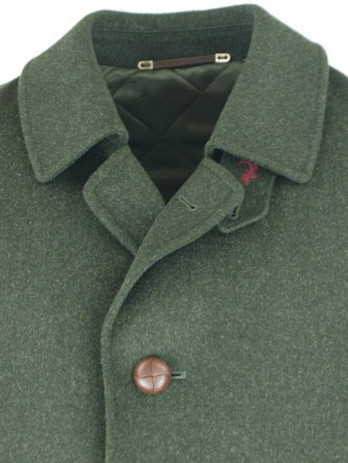 Steinbock Hubertusmantel mit kariertem Wollfutter Begrenztes Angebot