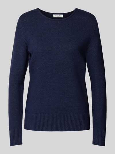 Peek & Cloppenburg Christian Berg WomanStrickpullover mit gerippten Abschlüssen in dunkelblau Nur für heute