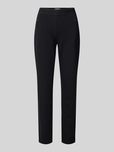 Peek & Cloppenburg Christian Berg WomanSlim Fit Stoffhose mit Reißverschlusstaschen in black Super Rabatt
