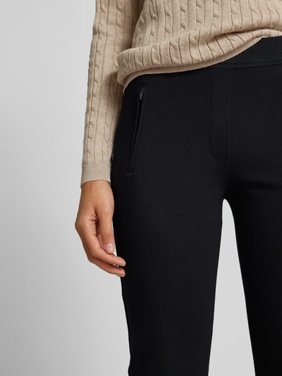 Peek & Cloppenburg Christian Berg WomanSlim Fit Stoffhose mit Reißverschlusstaschen in black Super Rabatt