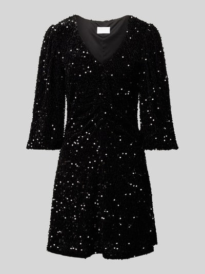 Peek & Cloppenburg Jake*s CollectionMinikleid mit V-Ausschnitt und Pailletten in black Clearance-Verkauf