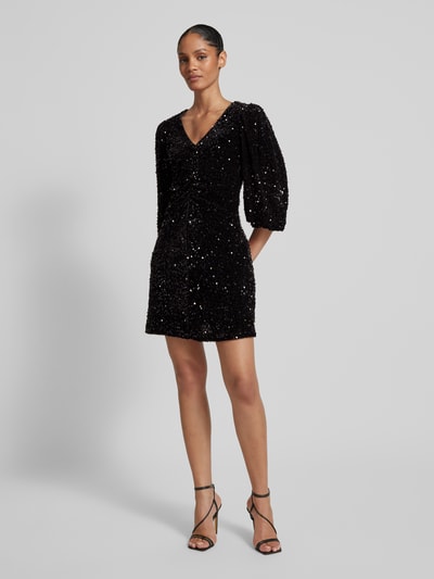 Peek & Cloppenburg Jake*s CollectionMinikleid mit V-Ausschnitt und Pailletten in black Clearance-Verkauf