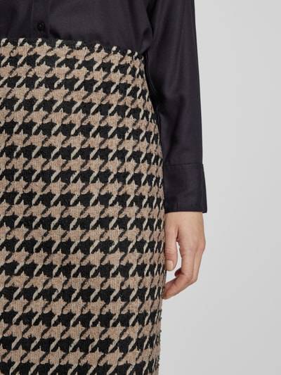 Peek & Cloppenburg Christian Berg WomanKnielanger Rock mit Strukturmuster in taupe Begrenzt auf 3 Tage