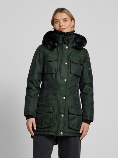 Peek & Cloppenburg WellensteynFunktionsjacke mit Stehkragen Modell 'SCHNEEZAUBER' in dunkelgruen 2025