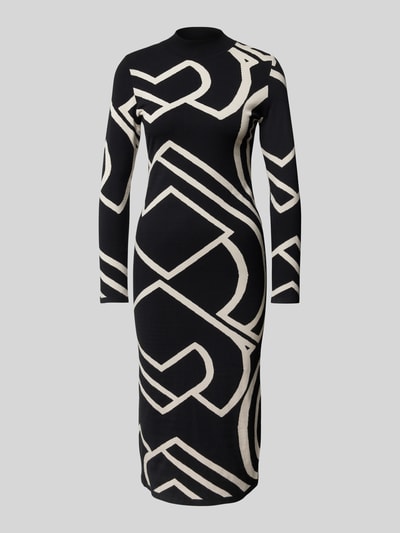 Peek & Cloppenburg commaStrickkleid mit Turtleneck in black Fabrikpreis