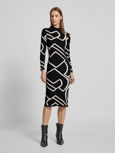Peek & Cloppenburg commaStrickkleid mit Turtleneck in black Fabrikpreis