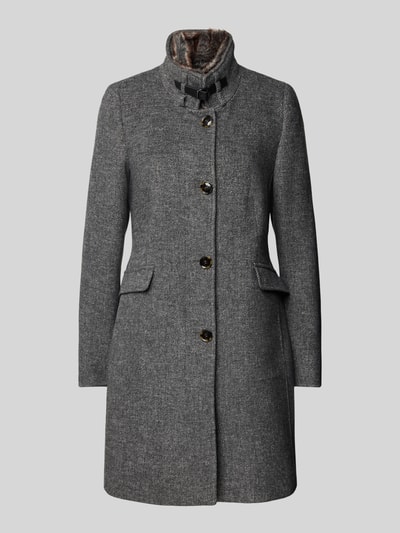 Peek & Cloppenburg Christian Berg Woman SelectionMantel mit Stehkragen in anthrazit melange Versandkostenfrei