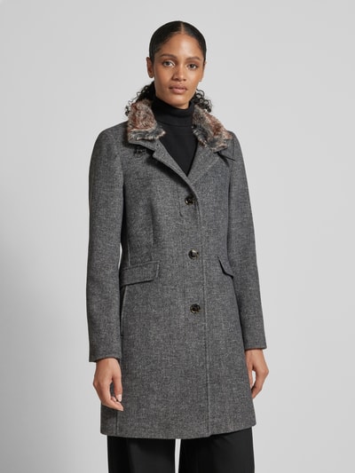 Peek & Cloppenburg Christian Berg Woman SelectionMantel mit Stehkragen in anthrazit melange Versandkostenfrei