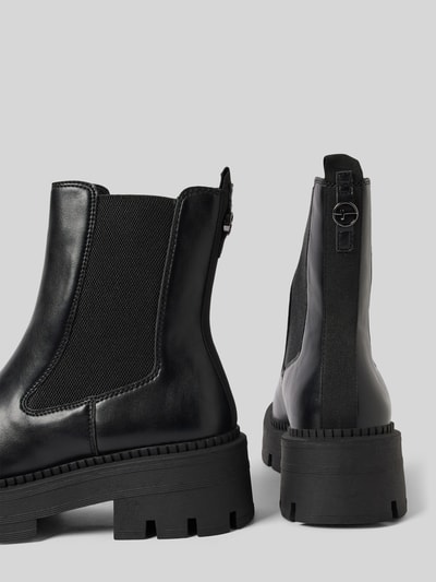 Peek & Cloppenburg TamarisChelsea Boots in Leder-Optik in black Lagerräumung