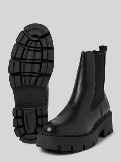 Peek & Cloppenburg TamarisChelsea Boots in Leder-Optik in black Lagerräumung