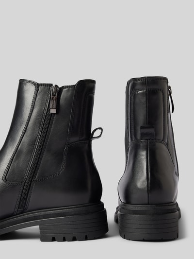 Peek & Cloppenburg TamarisStiefeletten aus Leder mit elastischen Einsätzen in black Exklusive Angebote