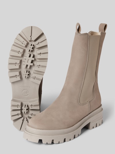 Peek & Cloppenburg TamarisChelsea Boots mit elastischem Einsatz in hellgrau Räumungsverkauf