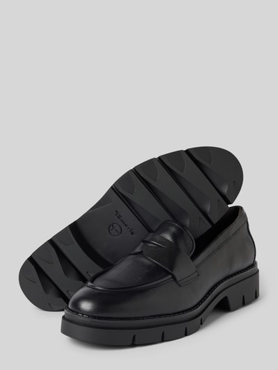 Peek & Cloppenburg TamarisLederloafer mit Schaftbrücke in black Tägliche Deals