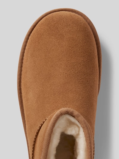 Peek & Cloppenburg UGGBoots aus Leder mit Plateausohle Modell 'CLASSIC ULTRA MINI' in camel Sonderangebote