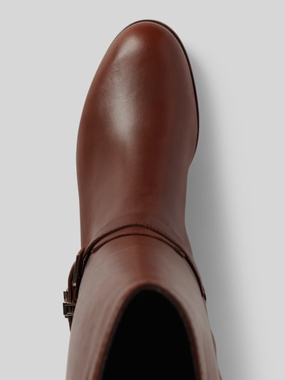 Peek & Cloppenburg Lauren Ralph LaurenLederstiefel mit Label-Applikation Modell 'BROOKE' in dunkelbraun Riesige Ersparnisse