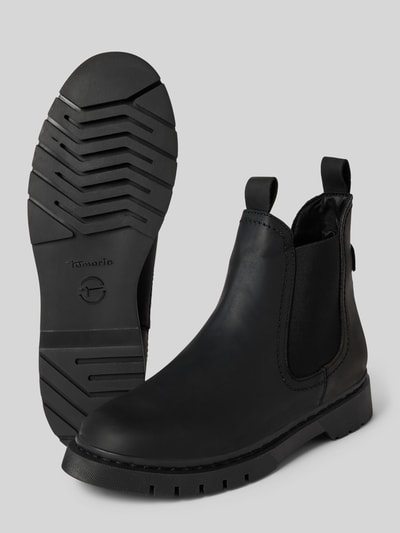Peek & Cloppenburg TamarisBoots aus Leder mit profilierter Sohle in black Kostenlose Rückgabe