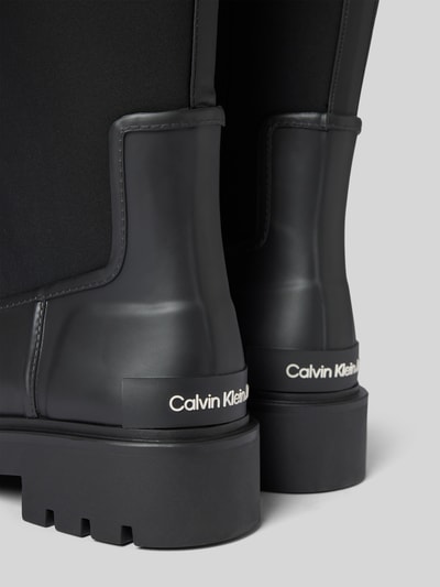 Peek & Cloppenburg Calvin Klein JeansGummistiefel mit elastischem Schaft Modell 'HIGH RAINBOOT NEOPRENE' in black Super Rabatt