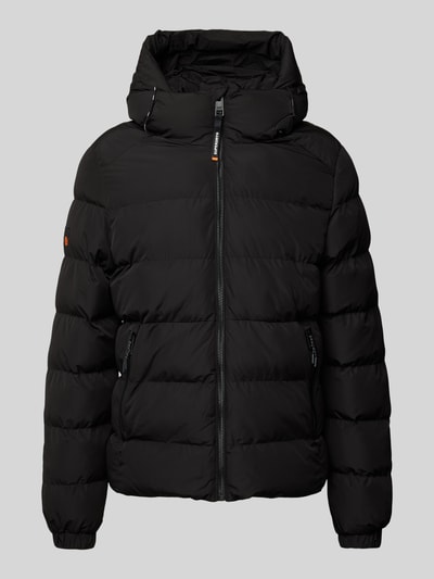 Peek & Cloppenburg SuperdrySteppjacke mit Reißverschlusstaschen in black Riesige Rabatte