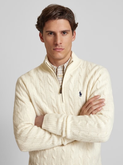 Peek & Cloppenburg Polo Ralph LaurenPullover mit Kaschmiranteil in offwhite 50% Rabatt mit kostenlosem Versand