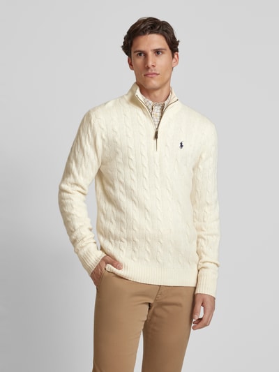 Peek & Cloppenburg Polo Ralph LaurenPullover mit Kaschmiranteil in offwhite 50% Rabatt mit kostenlosem Versand