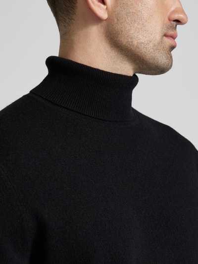 Peek & Cloppenburg MCNEALStrickpullover mit Rollkragen in black Clearance-Verkauf
