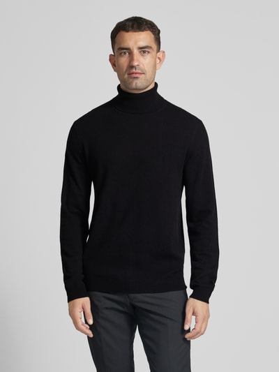 Peek & Cloppenburg MCNEALStrickpullover mit Rollkragen in black Clearance-Verkauf