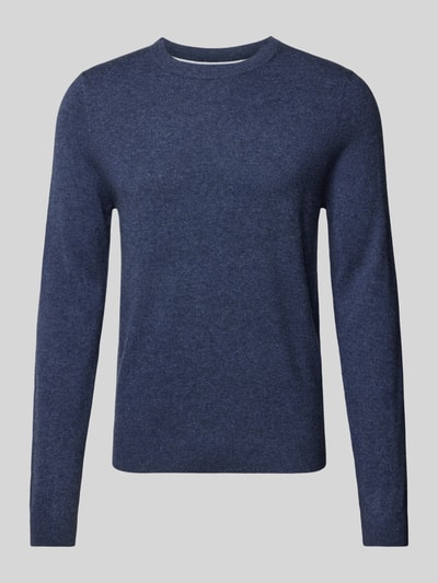 Peek & Cloppenburg MCNEALStrickpullover mit Rundhalsausschnitt in dunkelblau melange Fabrikladen