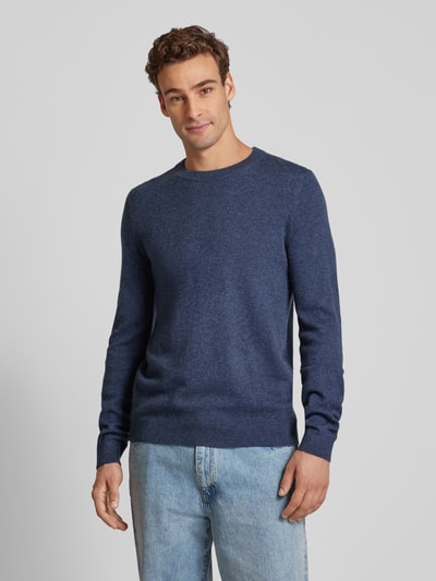 Peek & Cloppenburg MCNEALStrickpullover mit Rundhalsausschnitt in dunkelblau melange Fabrikladen