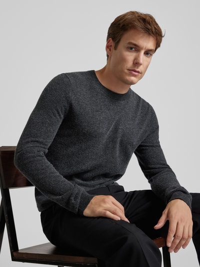 Peek & Cloppenburg MCNEALStrickpullover mit Rundhalsausschnitt in dunkelgrau melange Speichern exportieren