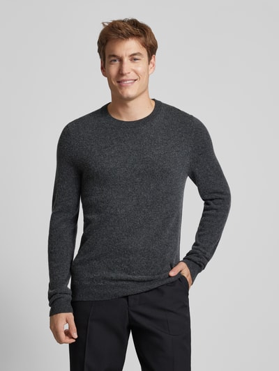 Peek & Cloppenburg MCNEALStrickpullover mit Rundhalsausschnitt in dunkelgrau melange Speichern exportieren