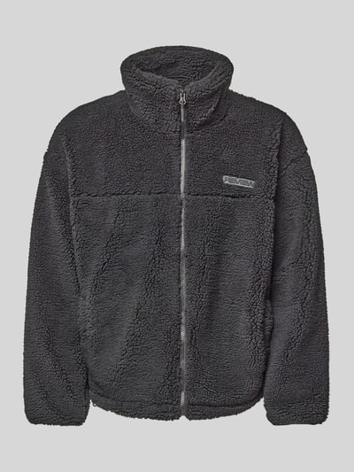 Peek & Cloppenburg REVIEWFleecejacke mit Label-Detail in black Black Friday Preise