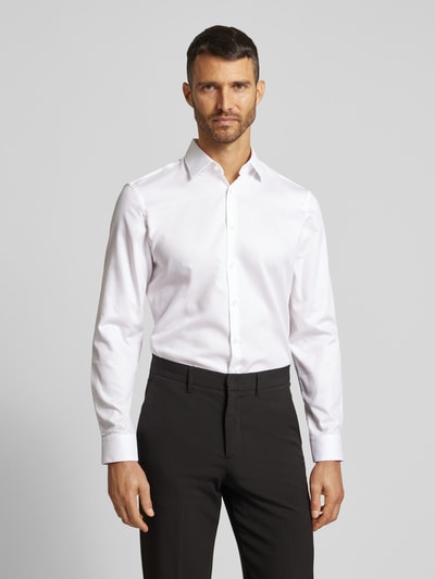 Peek & Cloppenburg Jake*sSlim Fit Business-Hemd mit Kentkragen in weiss Im Verkauf