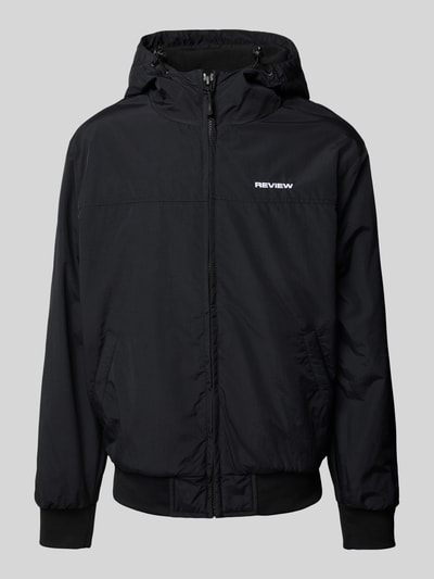 Peek & Cloppenburg REVIEWBlouson mit Eingrifftaschen Modell 'BASIC' in black 50% Rabatt für begrenzte Zeit