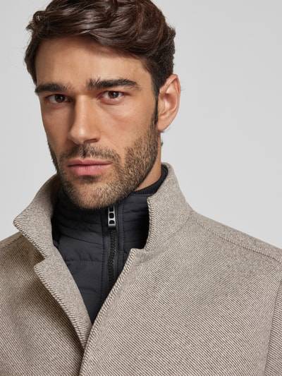 Peek & Cloppenburg MCNEALMantel mit Stehkragen in hellbraun Outlet