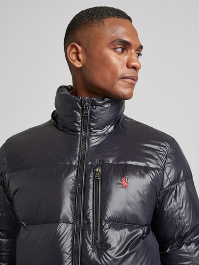 Peek & Cloppenburg Polo Ralph LaurenDaunenjacke mit Logo-Stitching Modell 'EL CAP' in black Fabrikverkauf