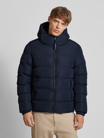Peek & Cloppenburg SuperdrySteppjacke mit Reißverschlusstaschen in marine Blitzverkäufe