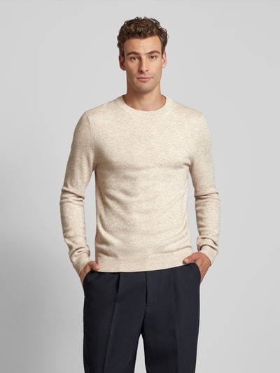 Peek & Cloppenburg MCNEALStrickpullover mit Rundhalsausschnitt in kitt melange Versandkostenfrei