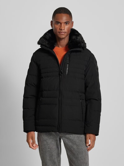 Peek & Cloppenburg WellensteynFunktionsjacke mit Reißverschlusstaschen Modell 'POLAR' in black Saisonschlussverkauf